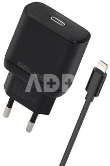 Beline Charger 30W USB-C + lightning, black cable