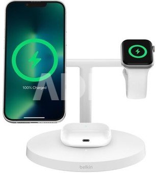 Belkin Boost Charge Pro 3in1 Qi2 15W, white