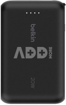 Belkin BOOST Charge Powerbk. 20W 10.000mAh USB-C schw. BPB021hqBK