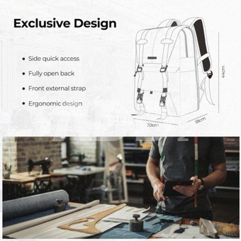 Beta Backpack 20L Photography (Army Green)