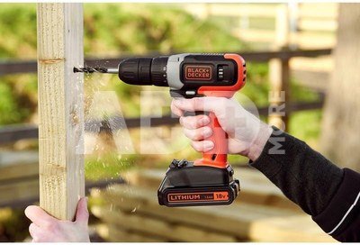 BLACK & DECKER | Cordless Drill Driver | BCD001C1-QW | 18 V | 1.5 Ah | Lithium