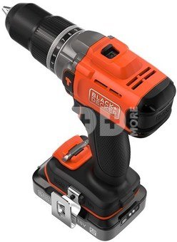 BLACK & DECKER | Cordless Drill Driver | BCD383D1XK-QW | 18 V | 2.0 Ah | Lithium