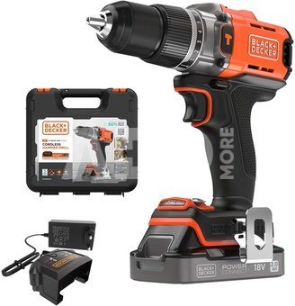 BLACK & DECKER | Cordless Drill Driver | BCD383D1XK-QW | 18 V | 2.0 Ah | Lithium