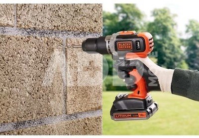BLACK & DECKER | Cordless Drill/Driver with 2.0 Ah/4.0 Ah Battery | BCD003MEM2K-QW | 18 V | 2.0/4.0 Ah | Lithium