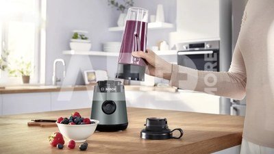 Bosch | VitaPower ToGo Smoothie Maker | MMB2111S | Tabletop | 450 W | Jar material Tritan | Jar capacity 0.6 L | Ice crushing | Silver