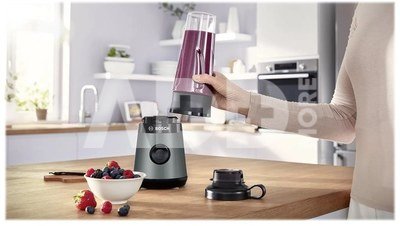 Bosch | VitaPower ToGo Smoothie Maker | MMB2111S | Tabletop | 450 W | Jar material Tritan | Jar capacity 0.6 L | Ice crushing | Silver
