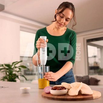 Braun | Hand Blender | MQ50001MWH | Hand Blender | 1000 W | Jar material BPA free | Jar capacity 0.6 L | White