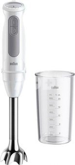 Braun | Hand Blender | MQ50001MWH | Hand Blender | 1000 W | Jar material BPA free | Jar capacity 0.6 L | White