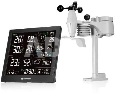 BRESSER 8 viename &bdquo;MeteoTemp JW&ldquo; namų meteorologinė stotelė su &bdquo;Wi-Fi&ldquo;