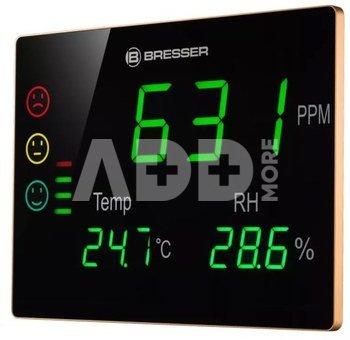 BRESSER CO2 matavimo prietaisas "Smile XXL" su švieslentėmis ir itin dideliu LED ekranu