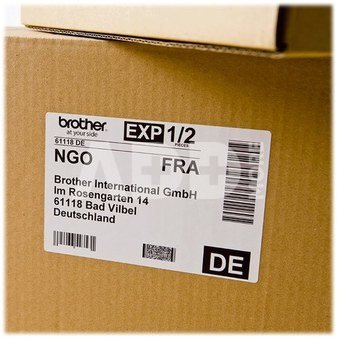 Brother DK-11247 Label Roll - Black on White, 103mm x 164mm