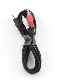 Cablexpert 2.5m, 3.5mm/2xRCA, M/M 2.5 ", Black, Red, White