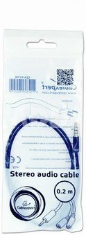 Cablexpert 3.5 mm Audio + Microphone Adapter Cable, 0,2 m Metal connectors