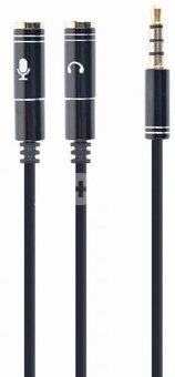 Cablexpert 3.5 mm Audio + Microphone Adapter Cable, 0,2 m Metal connectors