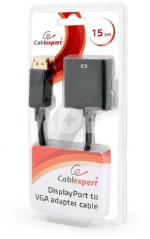 Cablexpert DisplayPort to VGA adapter cable, Black