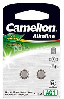 Camelion AG1/LR60/LR621/364, Alkaline Buttoncell, 2 pc(s)