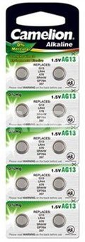 Camelion AG13/LR44/357, Alkaline Buutoncell, 10 pc(s)