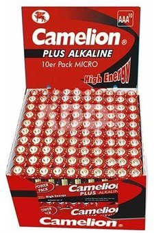 Camelion Plus Alkaline AAA (LR03) Display Box (20x10pcs) Shrink Pack, 1170mAh