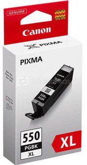 CAN PGI-550PGBK Black XL Ink Cart. for PIXMA iP7250, MG5450, MG6350 (500 pages)