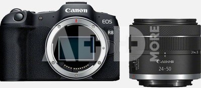 Canon EOS R8 + RF 24-50mm F4.5-6.3 IS STM su "CANONVASARA" nuolaida