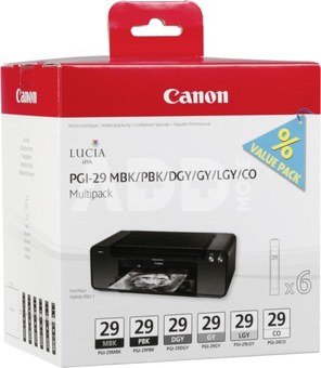 Canon PGI-29 Multipack MBK/PBK/DGY/GY/LGY/CO