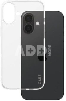 CARE by PanzerGlass Case Fashion X-Ray Soft Basic | Back protection | Apple | iPhone 16 Plus | Recycled plastic | Transparent