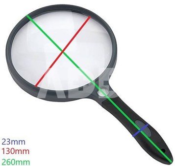 Carson Handheld Magnifier with Rubber Grip 2x130mm