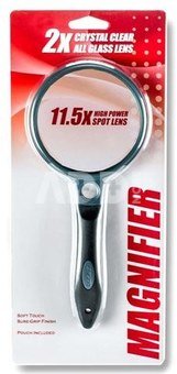Carson Handheld Magnifier with Rubber Grip 2x130mm