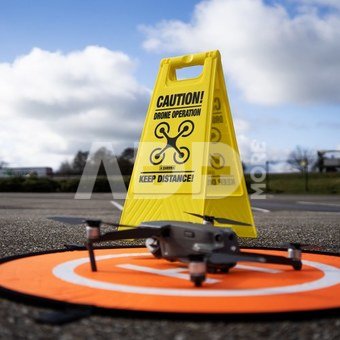 Caruba Drone Waarschuwingsbord Engels