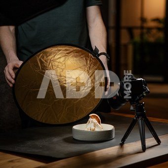 Caruba Reflectiescherm 2 in 1 Goud & Zilver 45cm