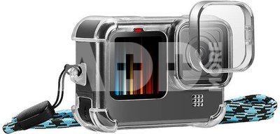 Case with Lens Cap and Neck Strap PULUZ for GoPro Hero 9 / 10 / 11