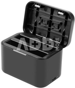 Charging case for batteries and memory cards PULUZ for Insta360 X4 (black)