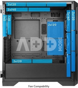 Chieftec PC case APEX Lumo GA-01 B-L-OP 4xfans ARGB