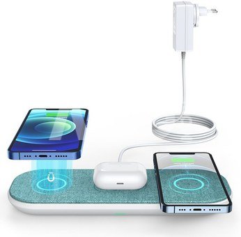 Choetech 10W 3 in 1 Fast Wireless Charger Pad T569 S