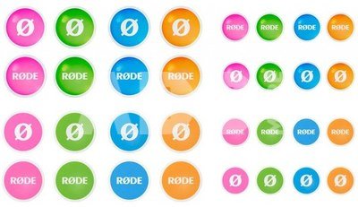 Rode color tags Wireless GO, Wireless GO II, Lavalier II