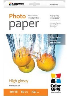 ColorWay High Glossy Photo Paper, A4, 200g/m, 20 sheets