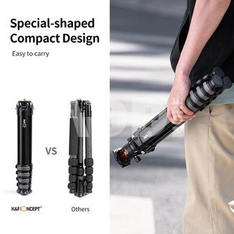 Compact Travel Tripod Aluminium Alloy Camera Tripod (KF09.105)