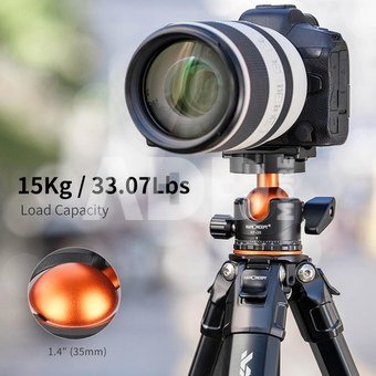 Compact Travel Tripod Aluminium Alloy Camera Tripod (KF09.105)