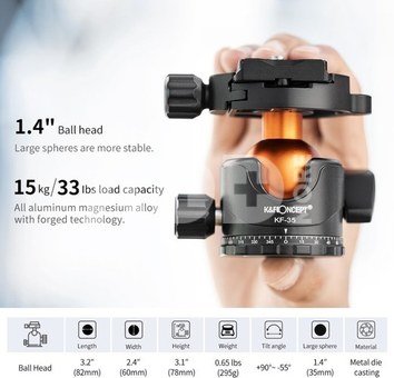Compact Travel Tripod Aluminium Alloy Camera Tripod (KF09.105)