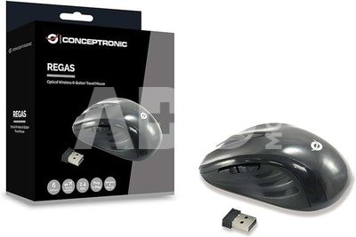 Conceptronic CLLM5BTRVWL Optische Tischmaus mit 6 Tasten