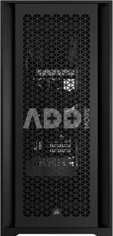 Corsair Computer Case iCUE 5000D Side window, Black, ATX, Power supply included No
