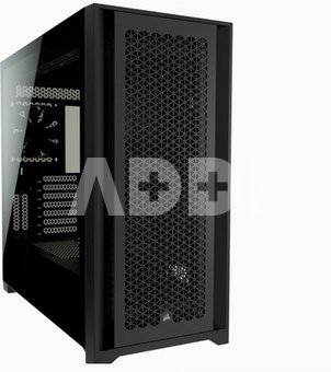 Corsair Computer Case iCUE 5000D Side window, Black, ATX, Power supply included No