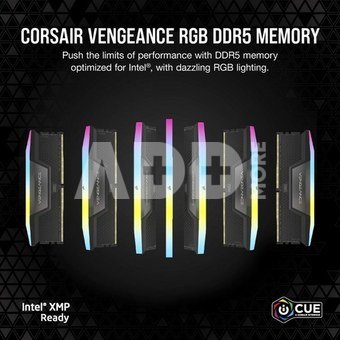 Corsair Memory DDR5 Vengeance RGB 64GB/6400 (2*32GB) C32 Intel XMP
