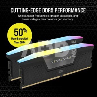 Corsair Memory DDR5 Vengeance RGB 64GB/6400 (2*32GB) C32 Intel XMP