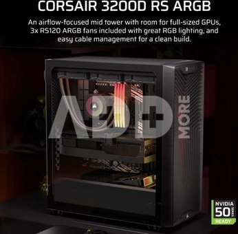 Corsair PC Case | 3200D RS ARGB | Smoke | Mid-Tower