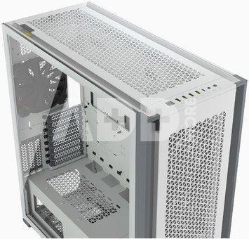 Corsair Tempered Glass PC Case 7000D AIRFLOW Side window, White, Full-Tower, Power supply included No