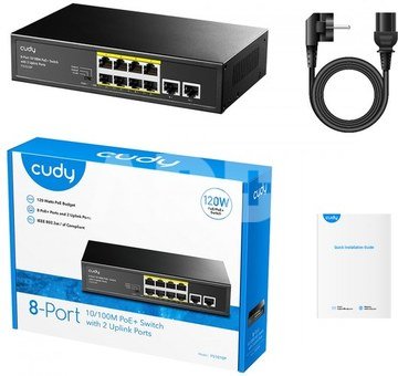 Cudy Switch FS1010P 8xFE PoE+ 120W