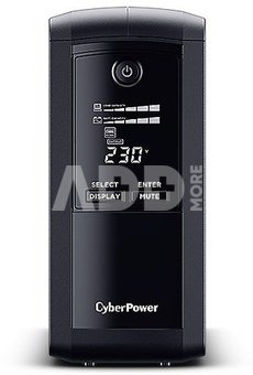 CyberPower UPS VP1000ELCD-FR 1000VA/550W/4xFR,AVR,LCD/RJ45