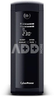 CyberPower UPS VP1200ELCD-FR 1200VA / 720W / 5xFR / AVR / LCD / RJ45