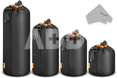 NEEWER 4 Sizes Camera Lens Pouch Bag Orange 10101890